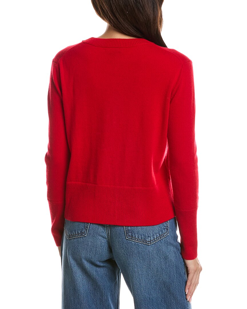 Forte Cashmere Forte Cashmere Exposed Seam Crewneck Cashmere Sweater