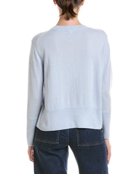Forte Cashmere Forte Cashmere Exposed Seam Crewneck Cashmere Sweater