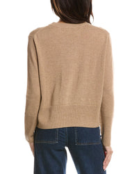 Forte Cashmere Forte Cashmere Exposed Seam Crewneck Cashmere Sweater