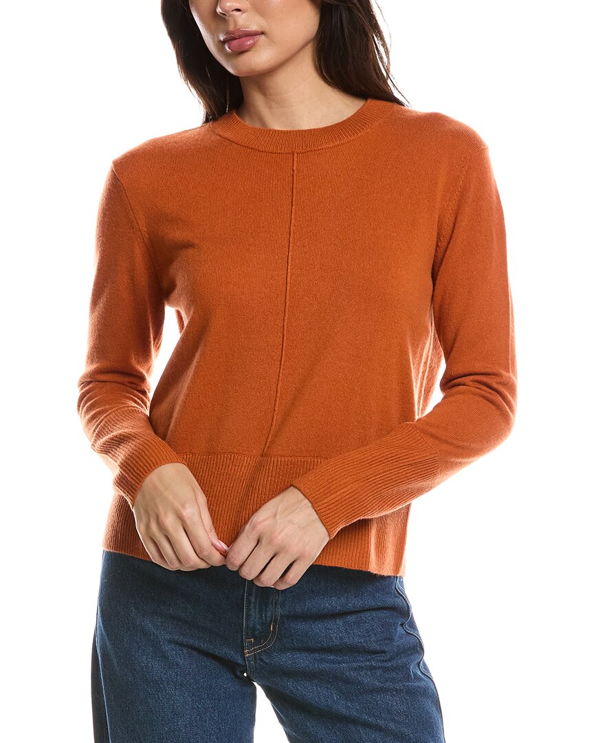 Forte Cashmere Forte Cashmere Exposed Seam Crewneck Cashmere Sweater