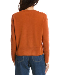 Forte Cashmere Forte Cashmere Exposed Seam Crewneck Cashmere Sweater