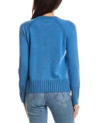 Forte Cashmere Forte Cashmere Plaited Rib Trim Crewneck Cashmere Sweater