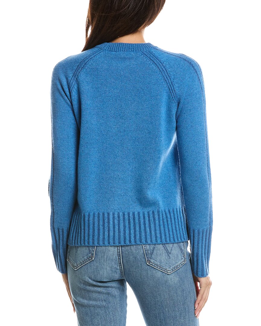 Forte Cashmere Forte Cashmere Plaited Rib Trim Crewneck Cashmere Sweater