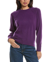 Forte Cashmere Forte Cashmere Rib Trim Cashmere Sweatshirt