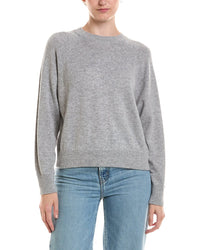 Forte Cashmere Forte Cashmere Rib Trim Cashmere Sweatshirt