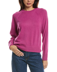 Forte Cashmere Forte Cashmere Rib Trim Cashmere Sweatshirt