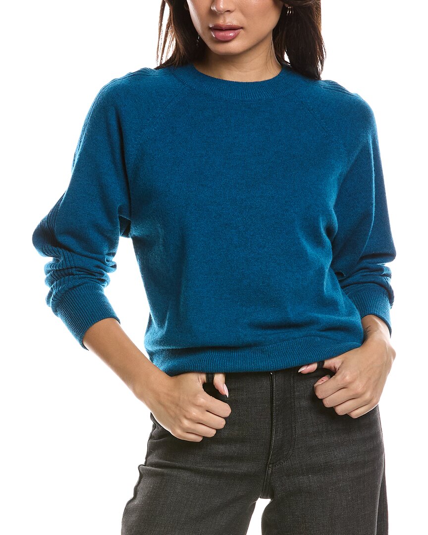 Forte Cashmere Forte Cashmere Rib Trim Cashmere Sweatshirt