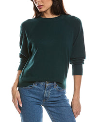 Forte Cashmere Forte Cashmere Rib Trim Cashmere Sweatshirt