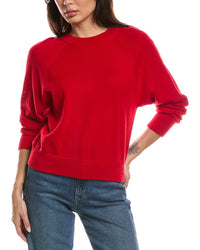 Forte Cashmere Forte Cashmere Rib Trim Cashmere Sweatshirt