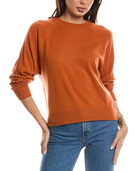 Forte Cashmere Forte Cashmere Rib Trim Cashmere Sweatshirt