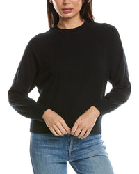 Forte Cashmere Forte Cashmere Rib Trim Cashmere Sweatshirt