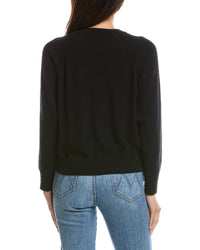 Forte Cashmere Forte Cashmere Rib Trim Cashmere Sweatshirt