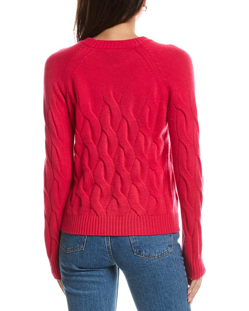 Forte Cashmere Forte Cashmere Wandering Cable Crewneck Cashmere Sweater