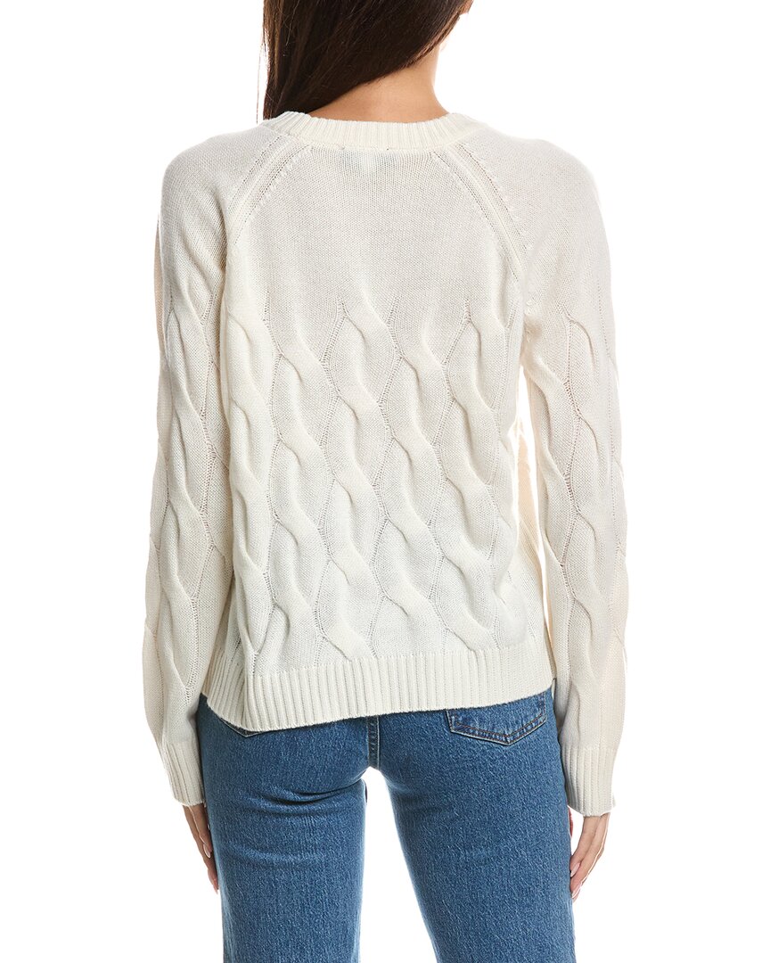 Forte Cashmere Forte Cashmere Wandering Cable Crewneck Cashmere Sweater