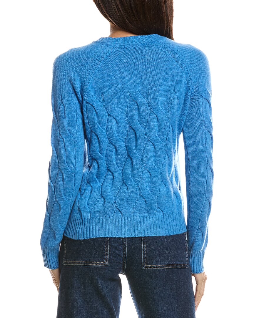 Forte Cashmere Forte Cashmere Wandering Cable Crewneck Cashmere Sweater