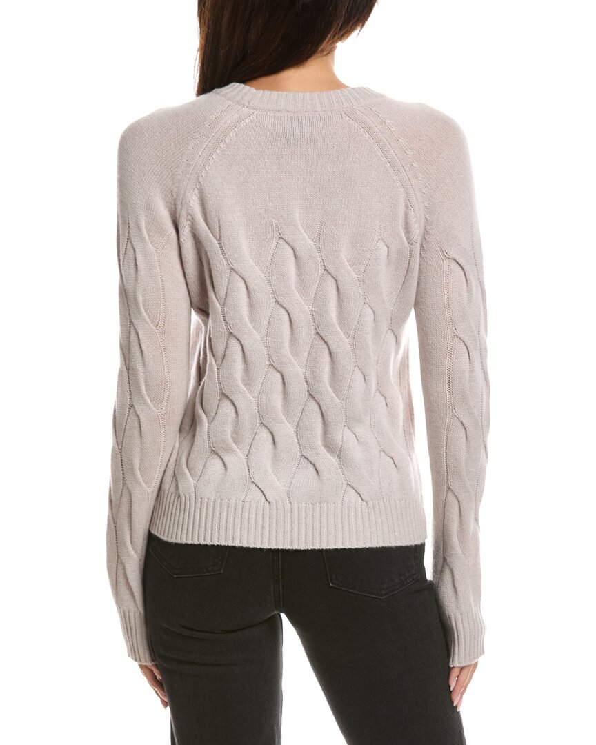 Forte Cashmere Forte Cashmere Wandering Cable Crewneck Cashmere Sweater