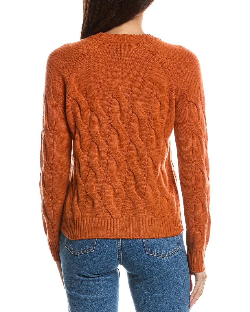 Forte Cashmere Forte Cashmere Wandering Cable Crewneck Cashmere Sweater