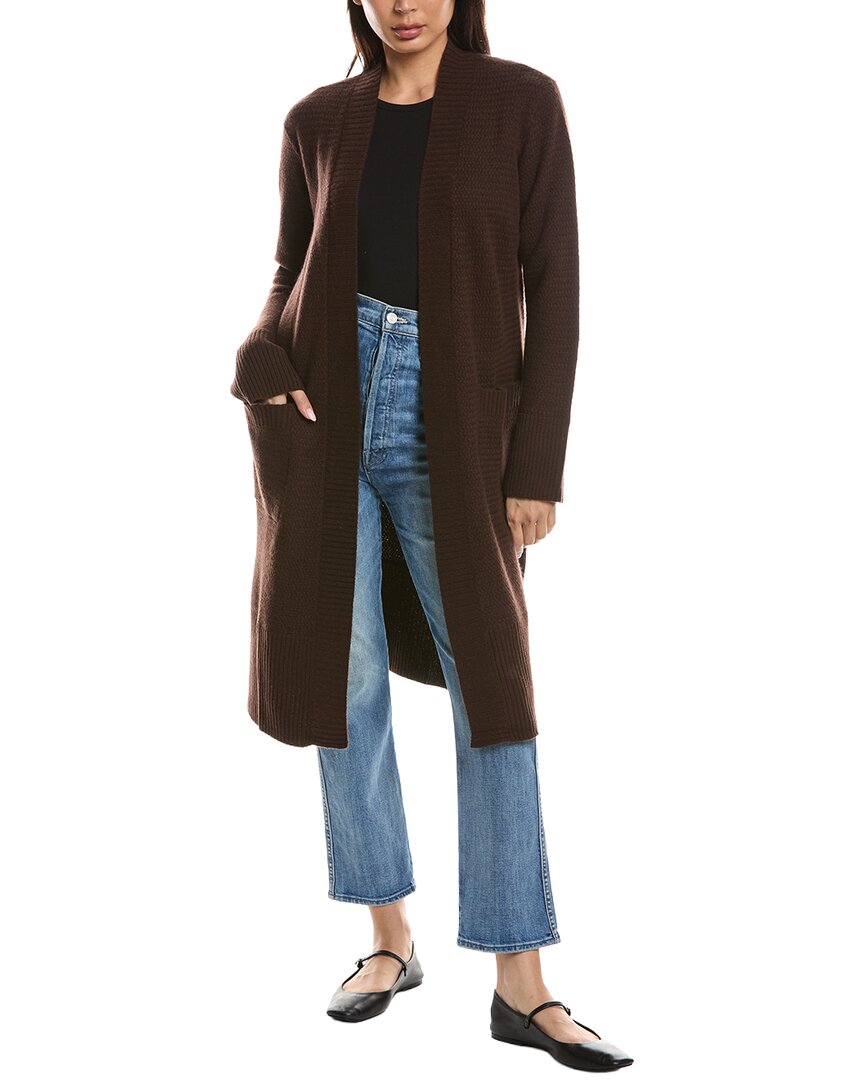 Forte Cashmere Forte Cashmere Textured Cashmere Duster Cardigan