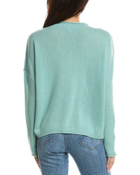 Forte Cashmere Forte Cashmere Slouchy Roll Trim Cashmere Pullover