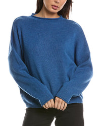 Forte Cashmere Forte Cashmere Slouchy Roll Trim Cashmere Pullover