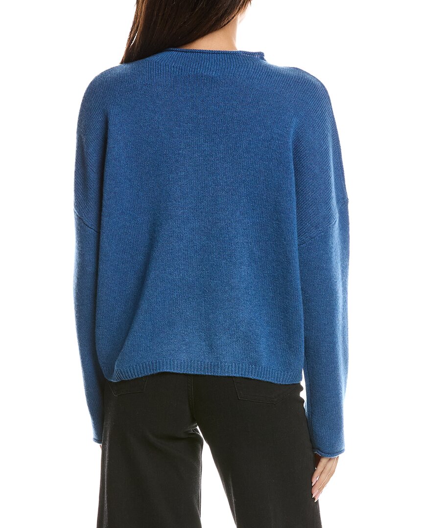 Forte Cashmere Forte Cashmere Slouchy Roll Trim Cashmere Pullover