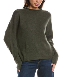 Forte Cashmere Forte Cashmere Slouchy Roll Trim Cashmere Pullover