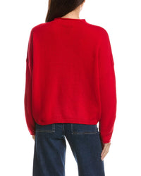 Forte Cashmere Forte Cashmere Slouchy Roll Trim Cashmere Pullover