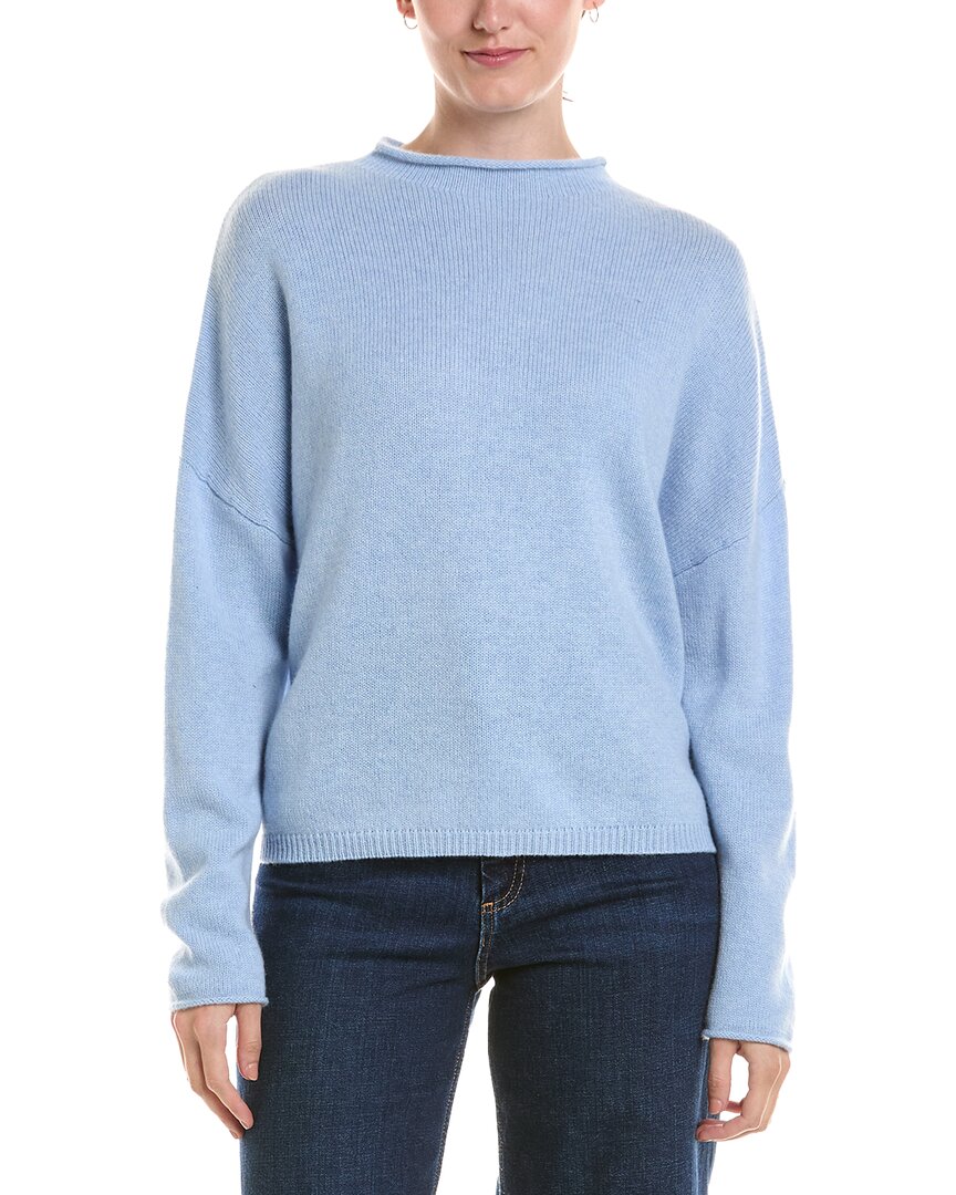 Forte Cashmere Forte Cashmere Slouchy Roll Trim Cashmere Pullover
