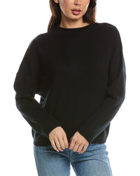 Forte Cashmere Forte Cashmere Slouchy Roll Trim Cashmere Pullover