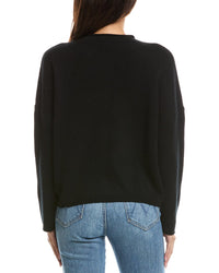 Forte Cashmere Forte Cashmere Slouchy Roll Trim Cashmere Pullover