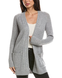 Forte Cashmere Forte Cashmere Easy Cable Detail Cashmere Cardigan