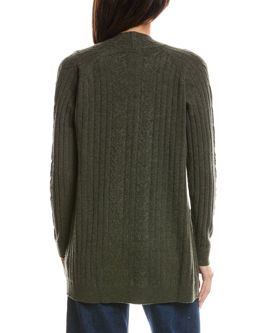 Forte Cashmere Forte Cashmere Easy Cable Detail Cashmere Cardigan