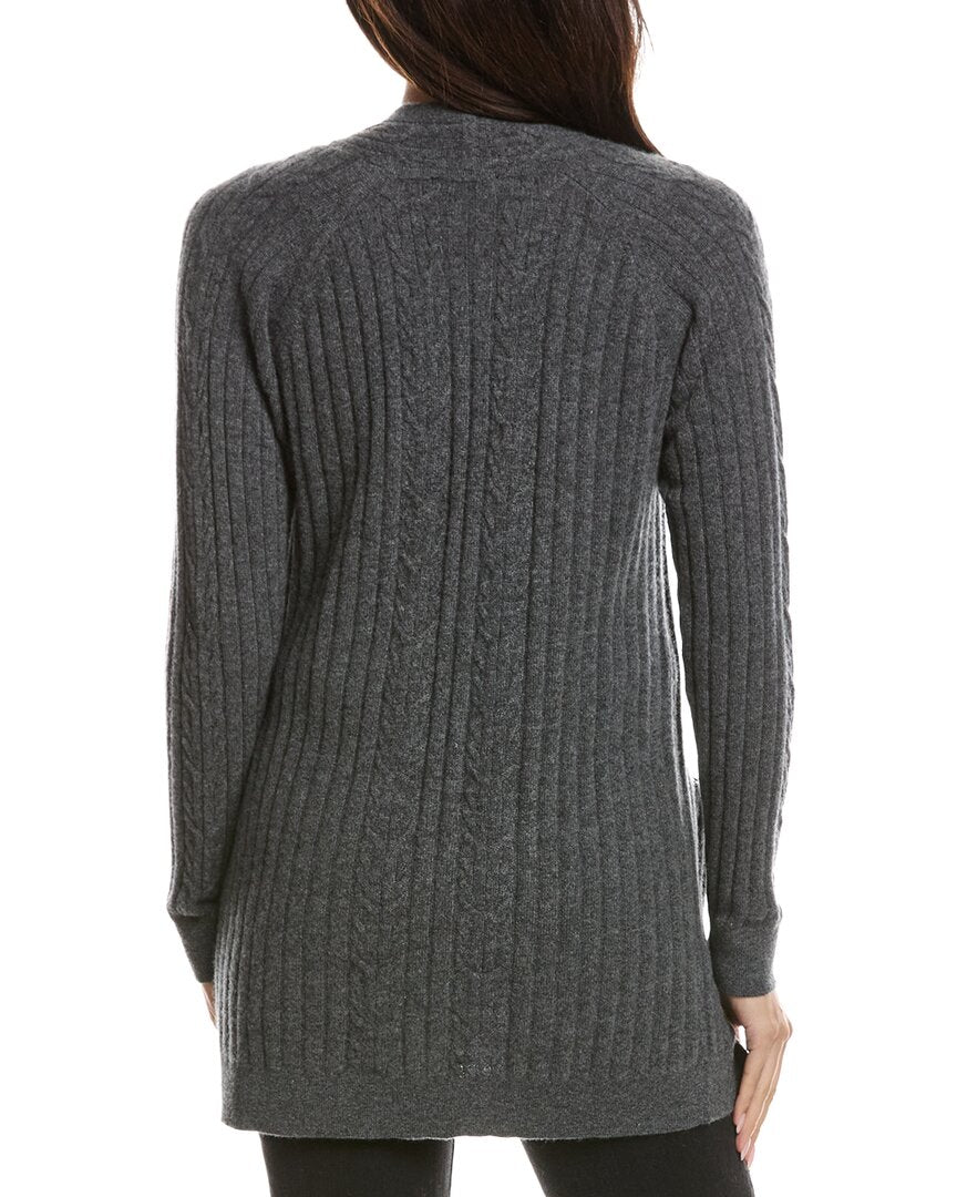 Forte Cashmere Forte Cashmere Easy Cable Detail Cashmere Cardigan