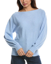 Forte Cashmere Forte Cashmere Off-The-Shoulder Dolman Cashmere Sweater