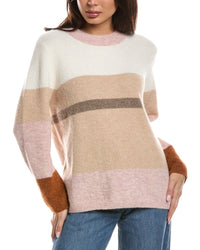 Forte Cashmere Forte Cashmere Lofty Colorblock Alpaca-Blend Sweater