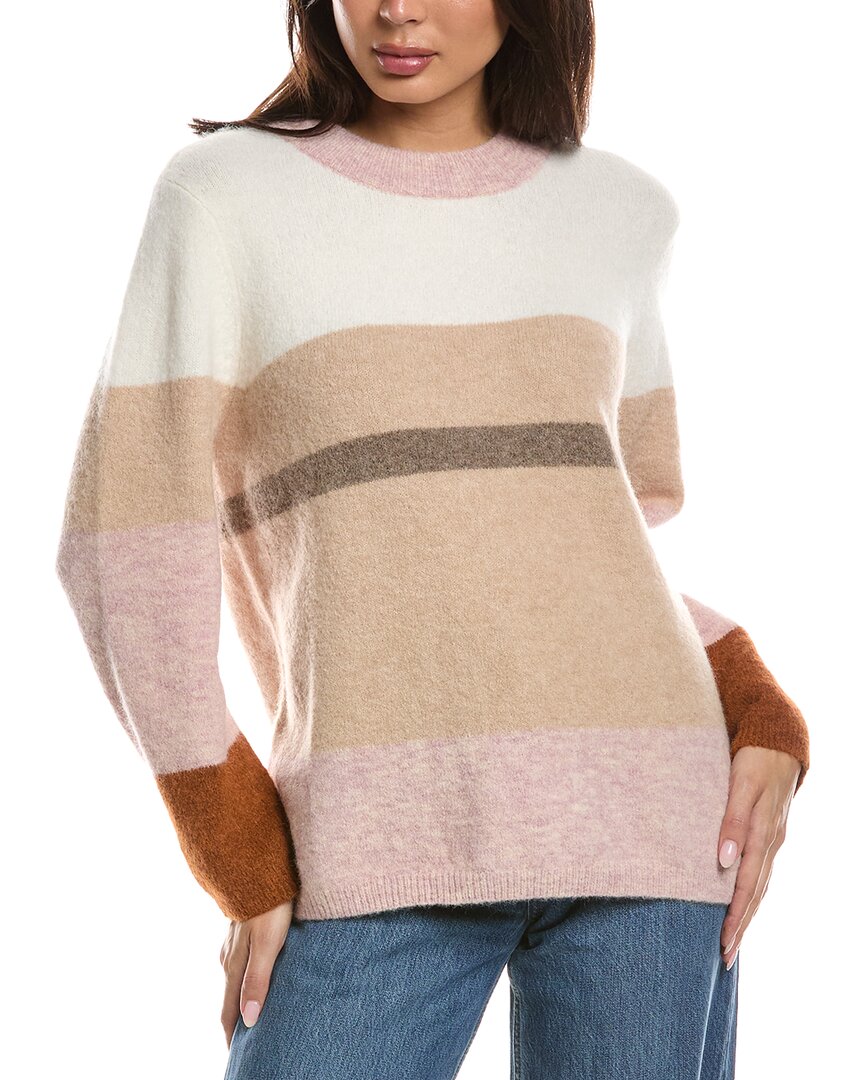 Forte Cashmere Forte Cashmere Lofty Colorblock Alpaca-Blend Sweater