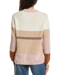 Forte Cashmere Forte Cashmere Lofty Colorblock Alpaca-Blend Sweater