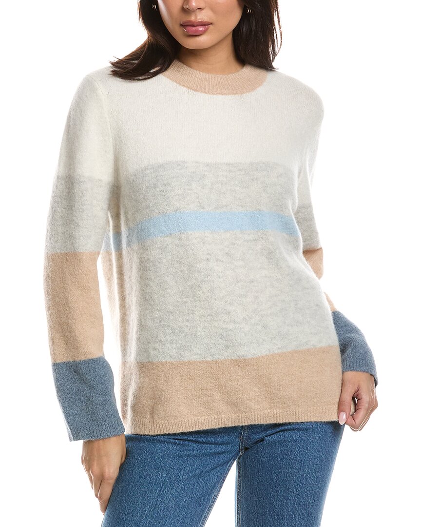 Forte Cashmere Forte Cashmere Lofty Colorblock Alpaca-Blend Sweater