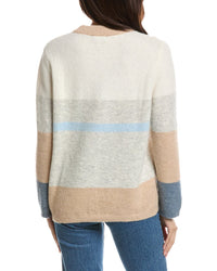 Forte Cashmere Forte Cashmere Lofty Colorblock Alpaca-Blend Sweater