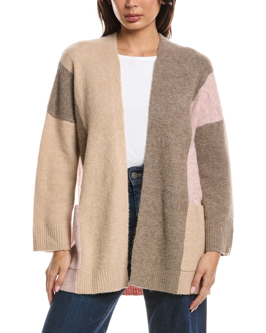Forte Cashmere Forte Cashmere Lofty Colorblock Alpaca-Blend Cardigan