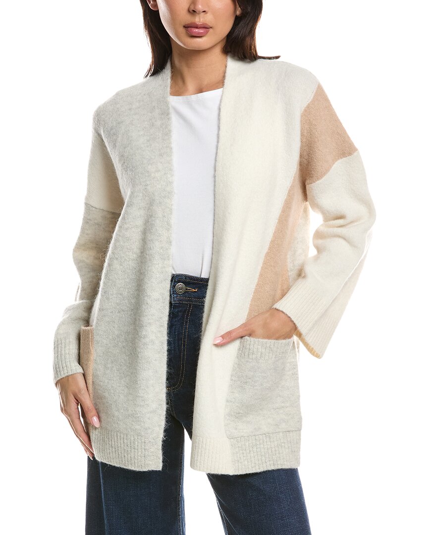 Forte Cashmere Forte Cashmere Lofty Colorblock Alpaca-Blend Cardigan