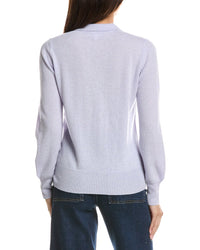 Forte Cashmere Forte Cashmere Split Neck Cashmere Polo Sweater
