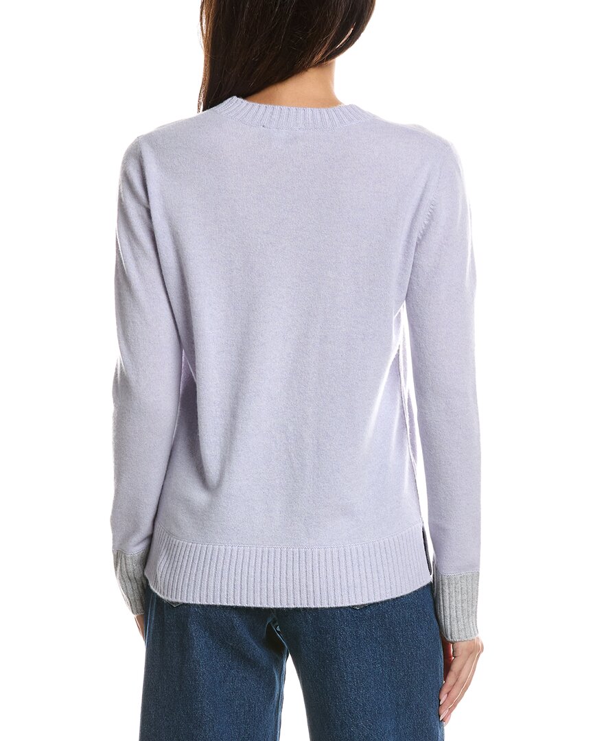 Forte Cashmere Forte Cashmere Contrast Trim Crew Cashmere Sweater