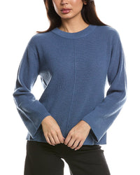 Forte Cashmere Forte Cashmere Rib Easy Crewneck Cashmere Sweater