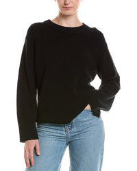 Forte Cashmere Forte Cashmere Rib Easy Crewneck Cashmere Sweater