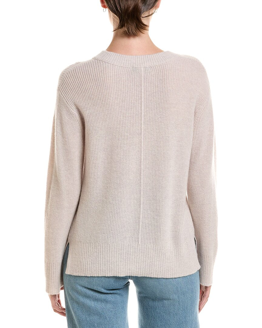 Forte Cashmere Forte Cashmere Rib Easy Crewneck Cashmere Sweater