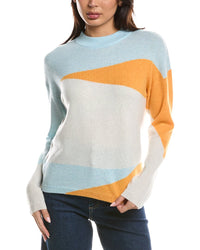 Forte Cashmere Forte Cashmere Waves Crewneck Cashmere Sweater