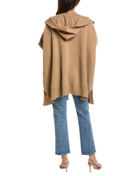 Forte Cashmere Forte Cashmere Double Knit Hooded Wool & Cashmere-Blend Cardigan