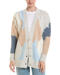 Forte Cashmere Forte Cashmere Lofty Intarsia Alpaca-Blend Cardigan