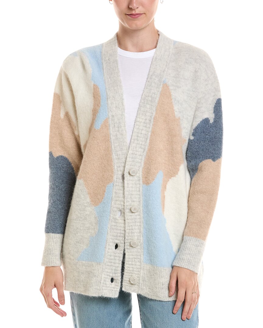 Forte Cashmere Forte Cashmere Lofty Intarsia Alpaca-Blend Cardigan